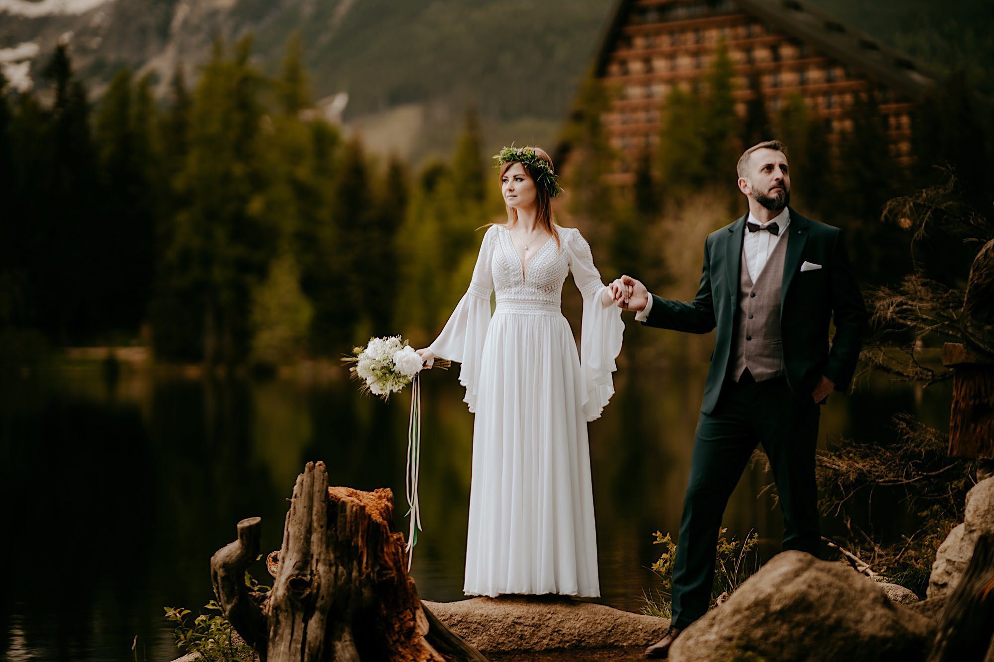 sesja ślubna szczyrbskie jezioro