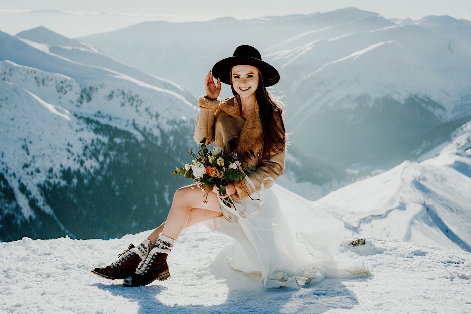 Sesja ślubna w górach zima &ndash;690