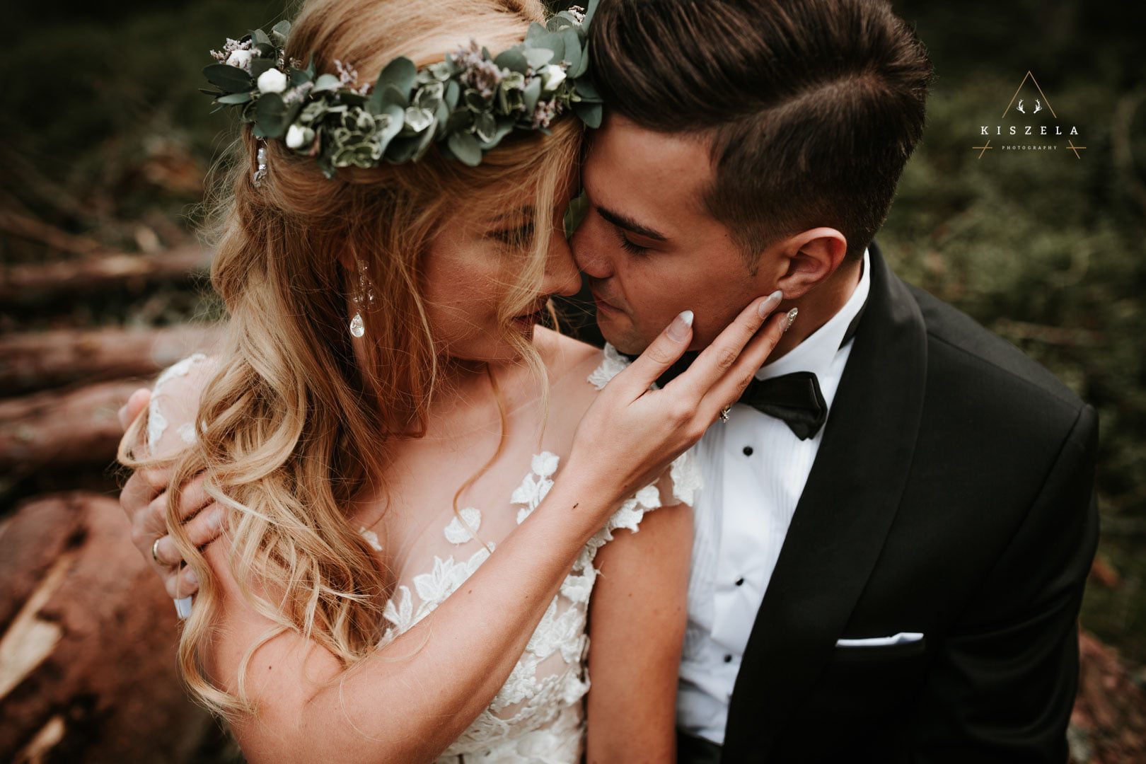 sesja ślubna w lesie